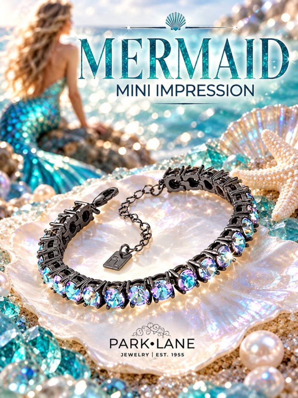 Park Lane Mini Mermaid Impression Tennis Bracelet